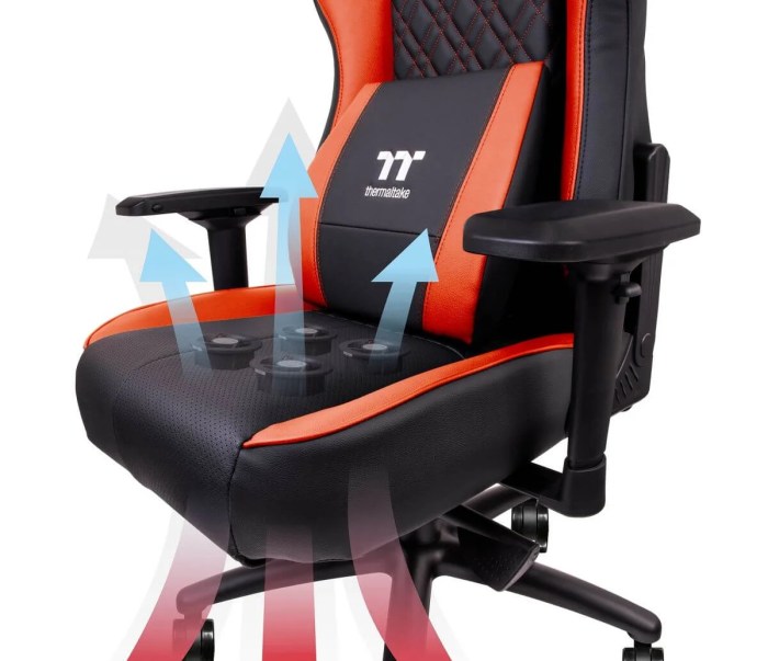 Thermaltake gaming chair cooling system