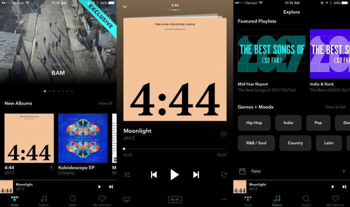 Tidal releases official apple tv and android tv apps