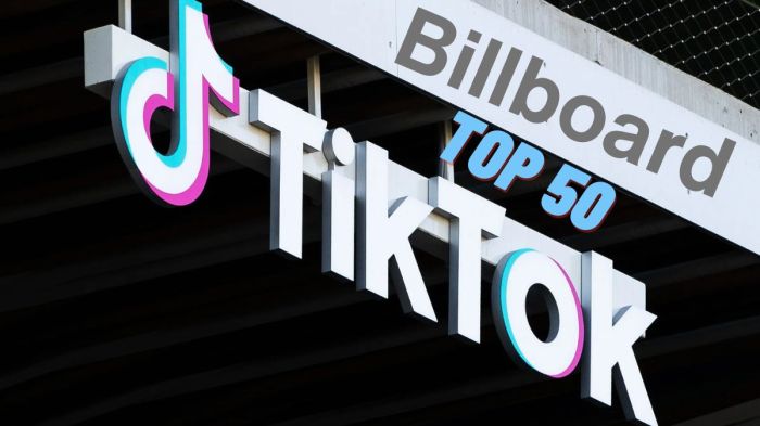 Tiktok and billboard team up to launch a top 50 song chart