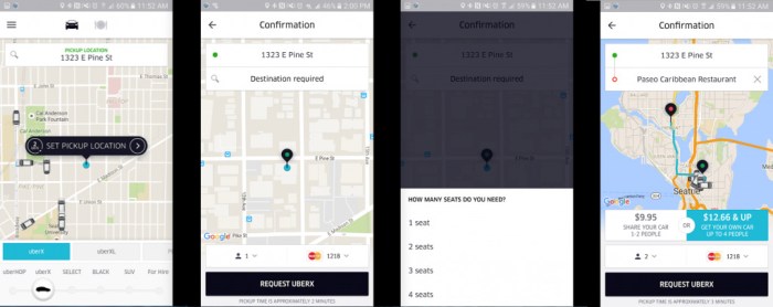 Uber upfront pricing scheduled rides