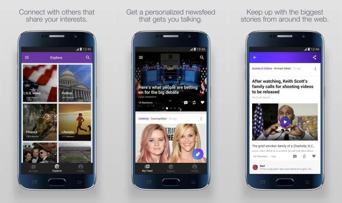 Yahoo app on android receives u s refresh