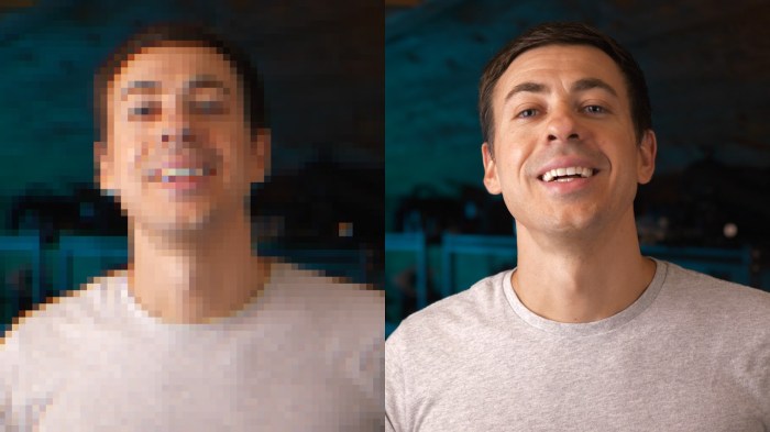 Website uses ai enhance low res photos