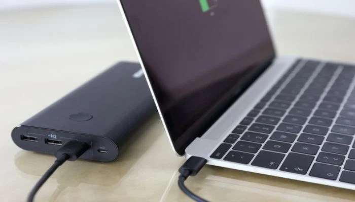 Apples new macbook can be charged using a power bank