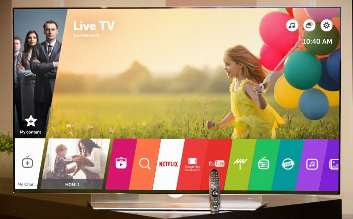 Lg webos simpler tv possibly