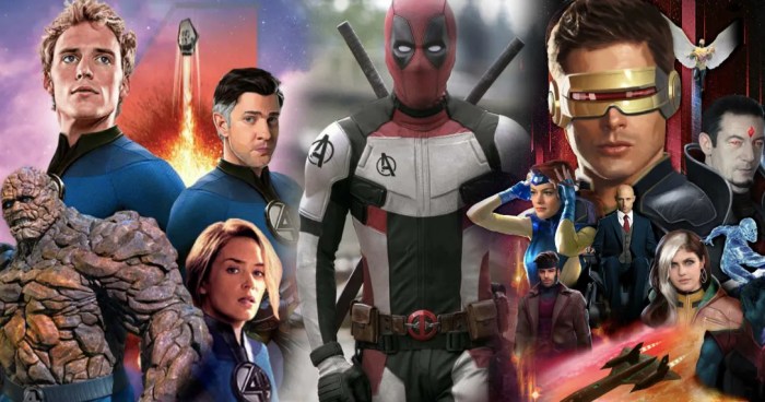 Disney x men fantastic four deadpool mcu