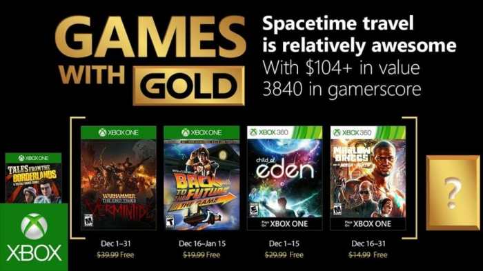 Xbox live games with gold for december 2017