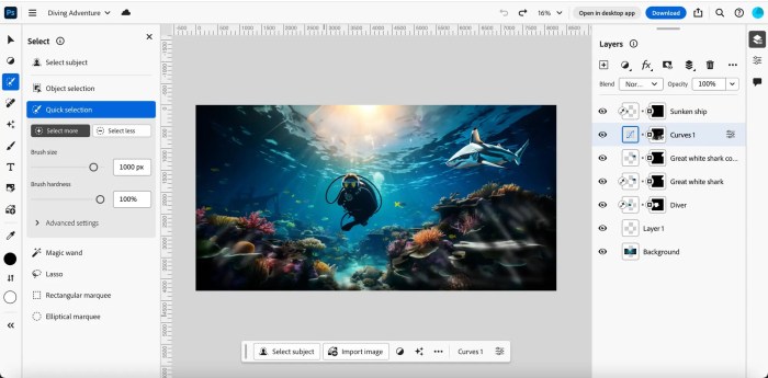 Adobe launches photoshops web version with firefly powered ai tools