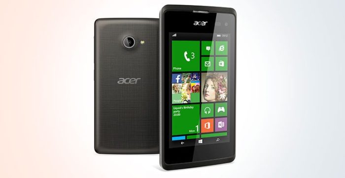 Acer liquid m220 windows phone 8 1 device coming to the u s in june