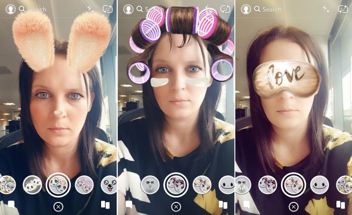 Snapchat new contextual filters