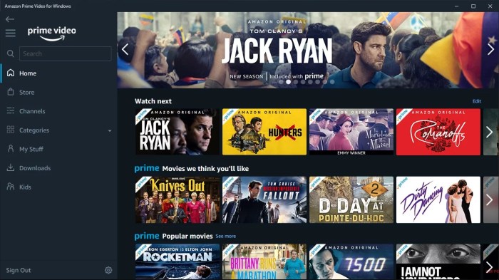 Amazon prime video most downloaded tvos