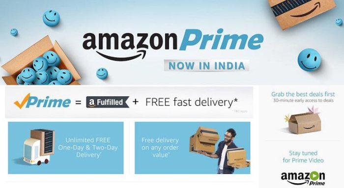 Amazon prime launched in india