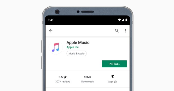 Apple music android 10 million downloads