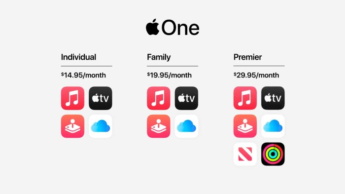 Apple discount bundles subscriptions