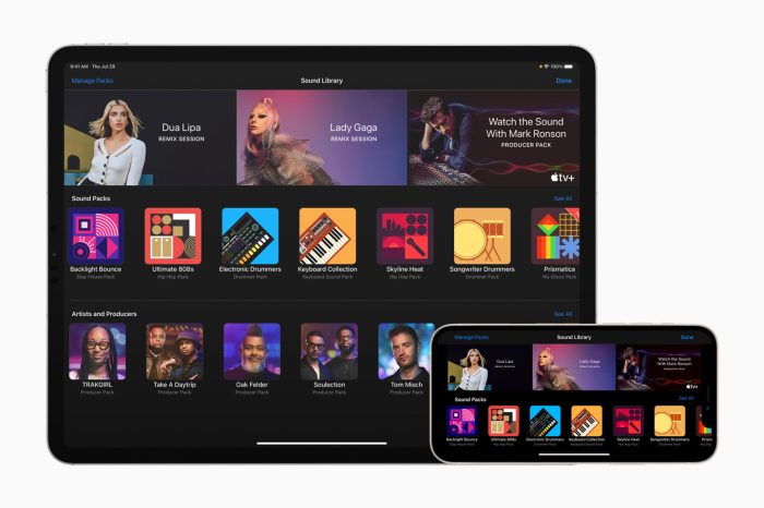 Apple adds sound library to garageband