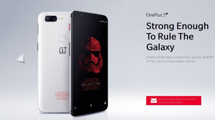 Oneplus 5t star wars scandinavia