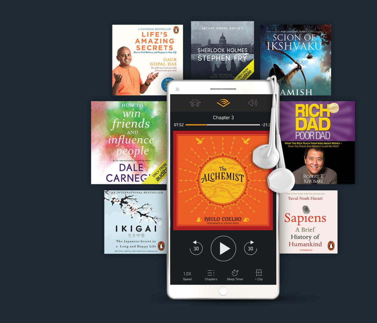 Amazon prime members now get audiobooks from audible