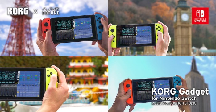 Korg music production app for nintendo switch next year