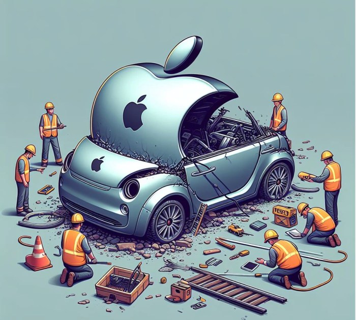 Apple project titan not building a car