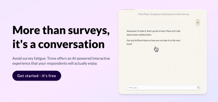 Backed by cresta founders troves ai wants to make surveys fun again