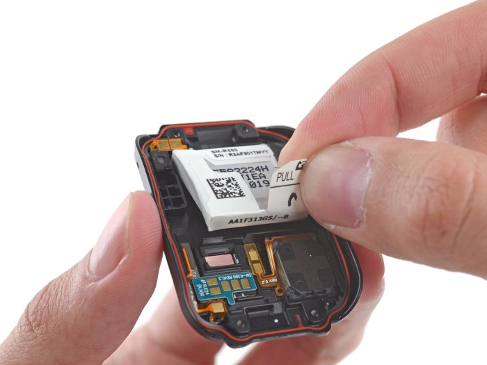 Ifixit samsung gear 2 battery easily replaced