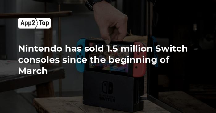 10m nintendo switch sold worldwide