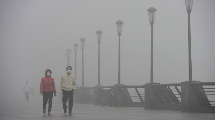 Trip to china smog insurance now available