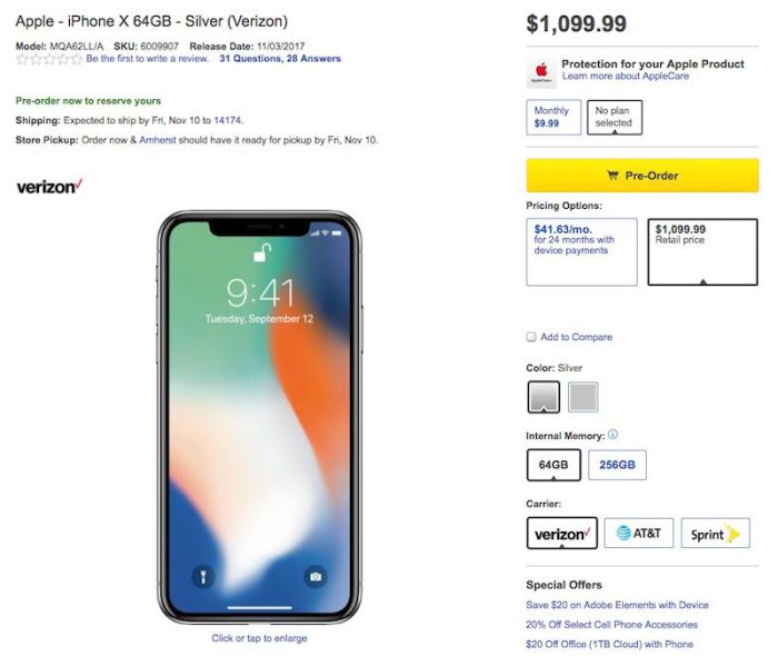 Best buy kills 100 iphone x premium price