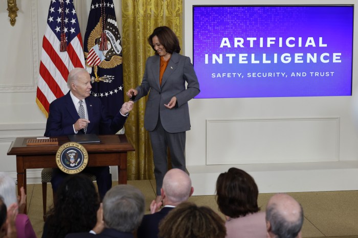 Bidens ai eo hailed as broad but not deep without legislation to match