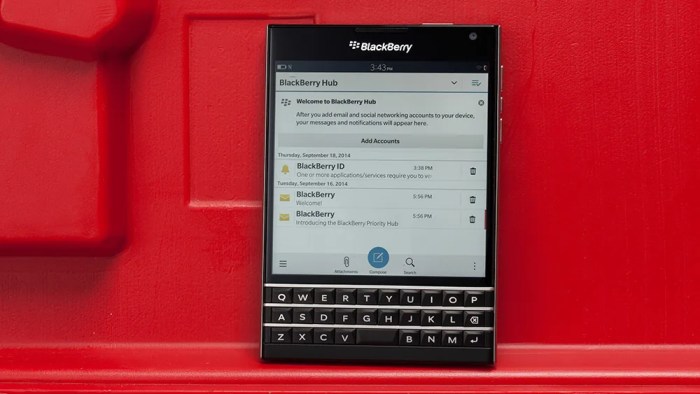 No android version of blackberry passport