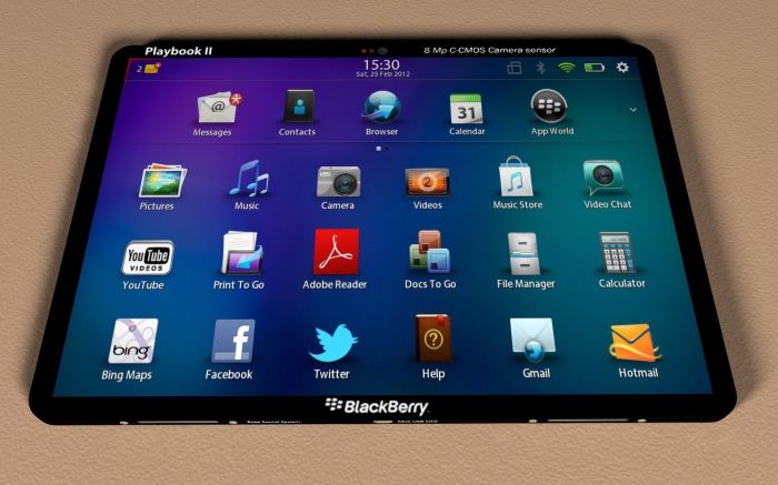 Blackberry playbook 2 concept looks sleek packs powerful hardware