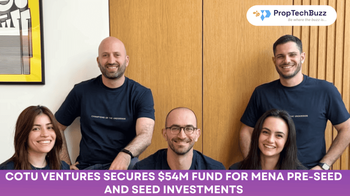 Cotu ventures launches 54m fund for pre seed and seed startups in mena