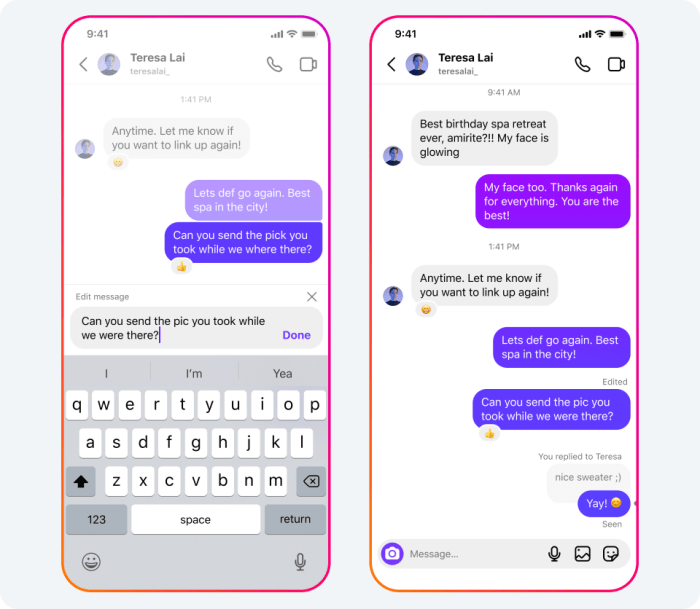 Instagram now lets you edit dms up to 15 mins after sending them