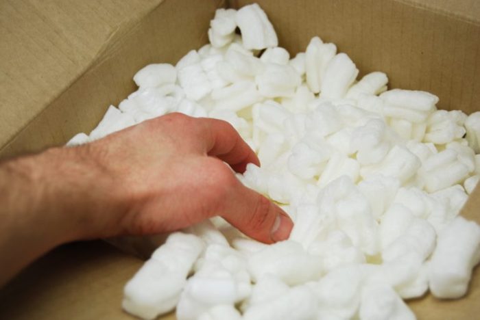 Packing peanuts can be used to help charge batteries faster