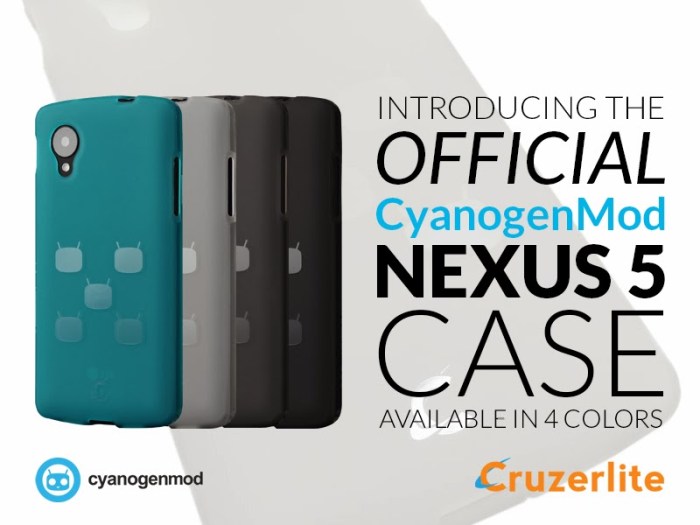 Cyanogenmod case for nexus 5 launched