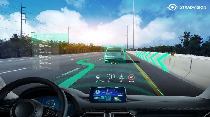 Lg patent flexible hud cars