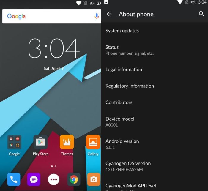 Cyanogen os 12 for the oneplus one is finally here