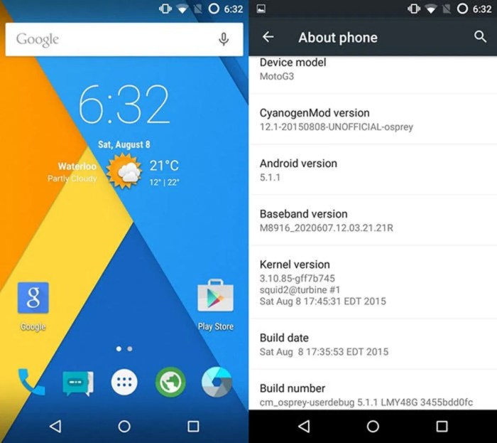 Cyanogenmod 12 1 moto g