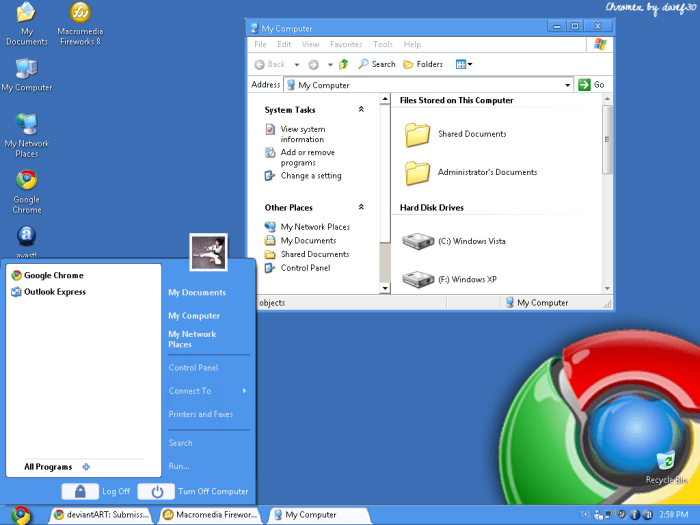 Chrome support for windows xp extended