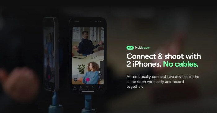 Video app details new feature helps you record multi camera podcasts using iphones