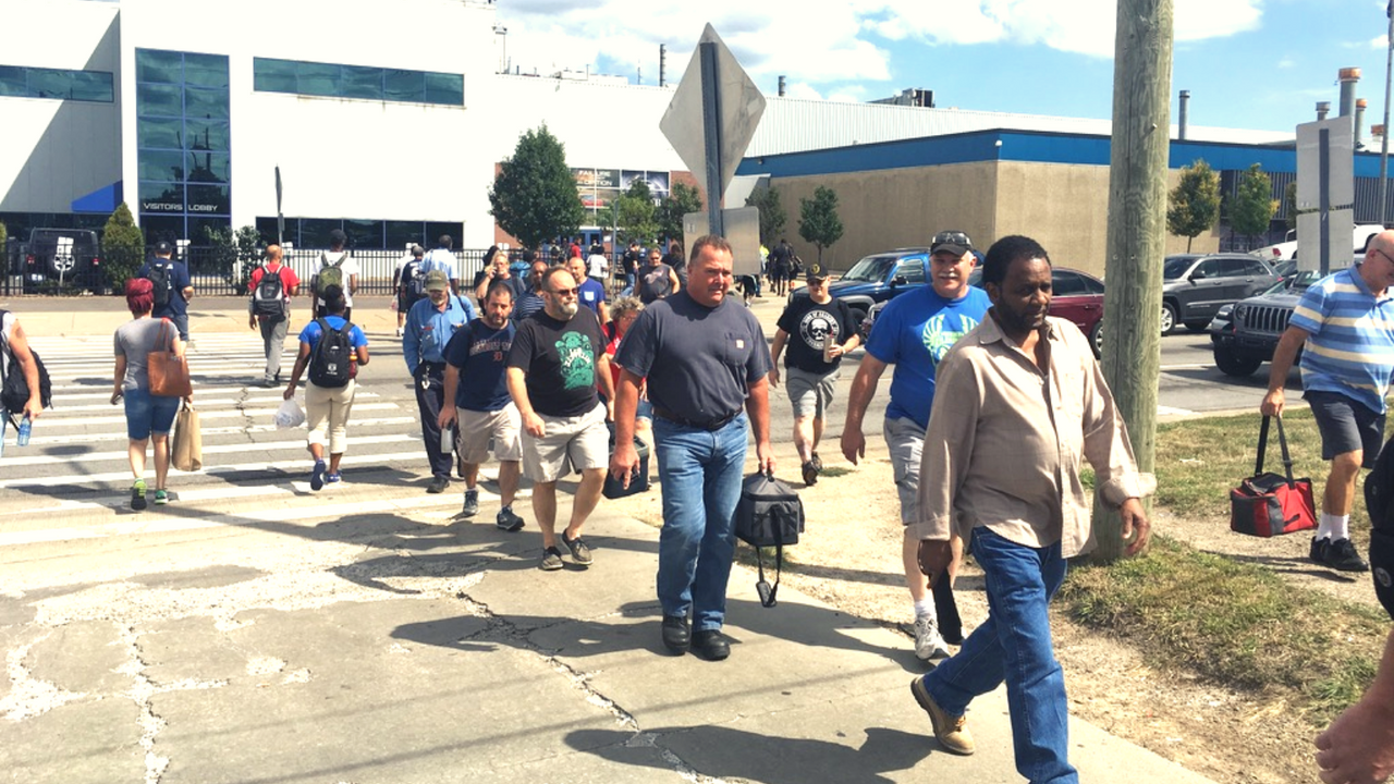 Autoworkers strike begins at ford gm stellantis plants