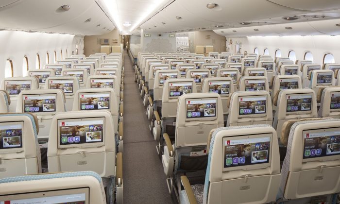 Airbus a380s economy features an extra seat in every row hooray