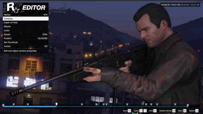 Rockstar editor in gta 5 for pc will let players create amazing footage