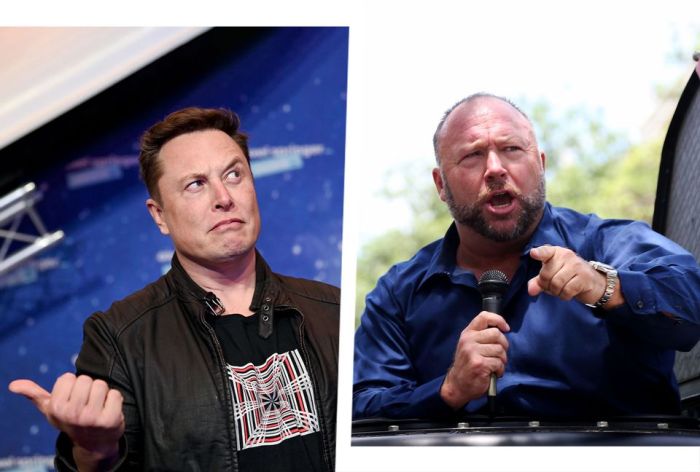 Elon musk brings alex jones and infowars back on x after user poll