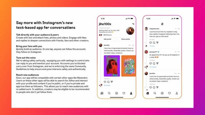 Instagram head says threads api is in the works