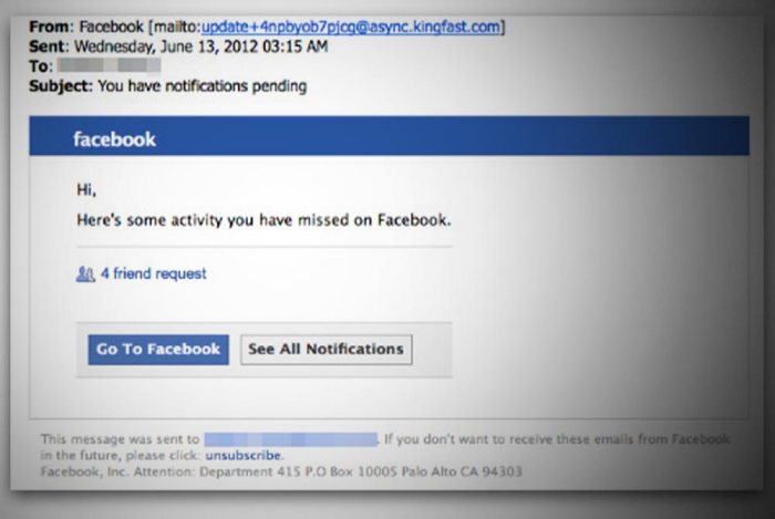 Facebook list security emails combat phishing