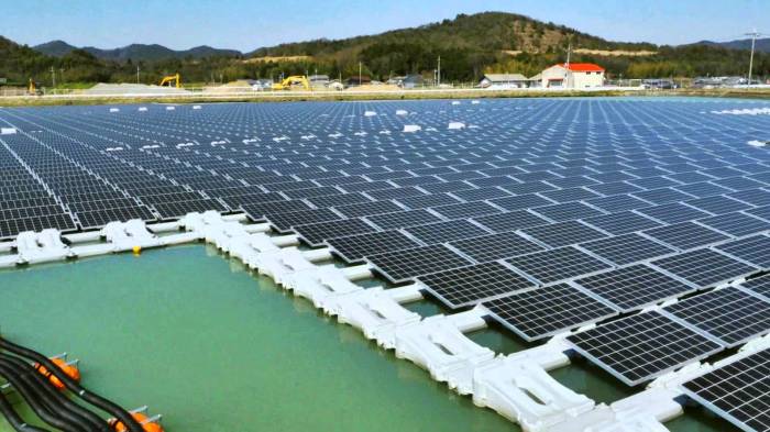 Kyocera reveals floating solar plant