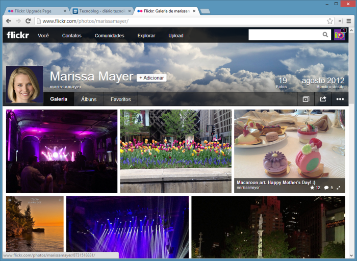 Yahoos flickr tab extension adds beautiful photos to blank pages