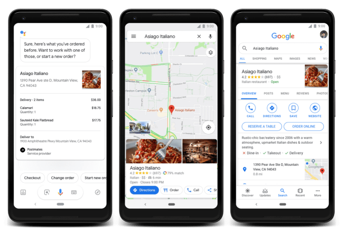 Google integrates food ordering into its search results