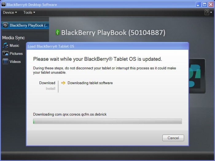 Blackberry playbook update is in the works blackberry bridge updated