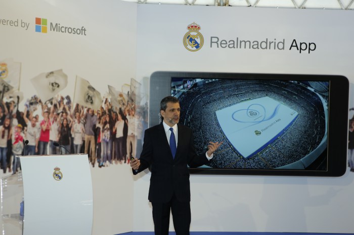 Real madrid app from microsoft revealed